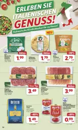 Gazetka promocyjna Combi - Prospekte - Gazetka - ważna od 20.07 do 20.07.2024 - strona 17 - produkty: beutel, De Cecco, di bufala, ecco, eis, fleisch, frucht, fruchtfleisch, gin, kühlmann, mozzarella, Mutti, pasta, pizza, prosciutto, prosciutto crudo, Rana, reis, rel, salami, Ti, tomate, tomaten, torte, tortelloni, ZTE