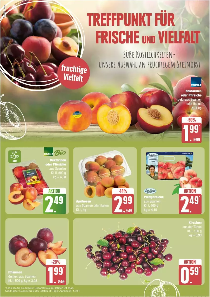 Aktueller Prospekt Edeka - Prospekte - von 01.07 bis 06.07.2024 - strona 6 - produkty: obst