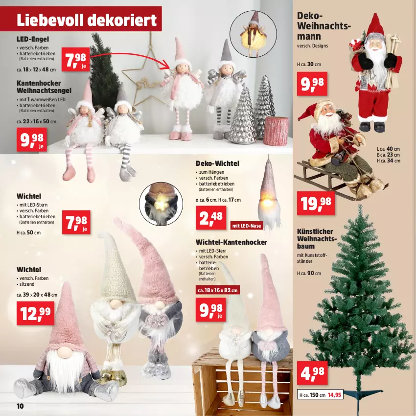 Aktueller Prospekt Thomas Philipps - von 25.11 bis 30.11.2024 - strona 10 - produkty: batterie, batterien, Bau, Engel, hocker, Kantenhocker, Weihnachtsbaum, Wichtel