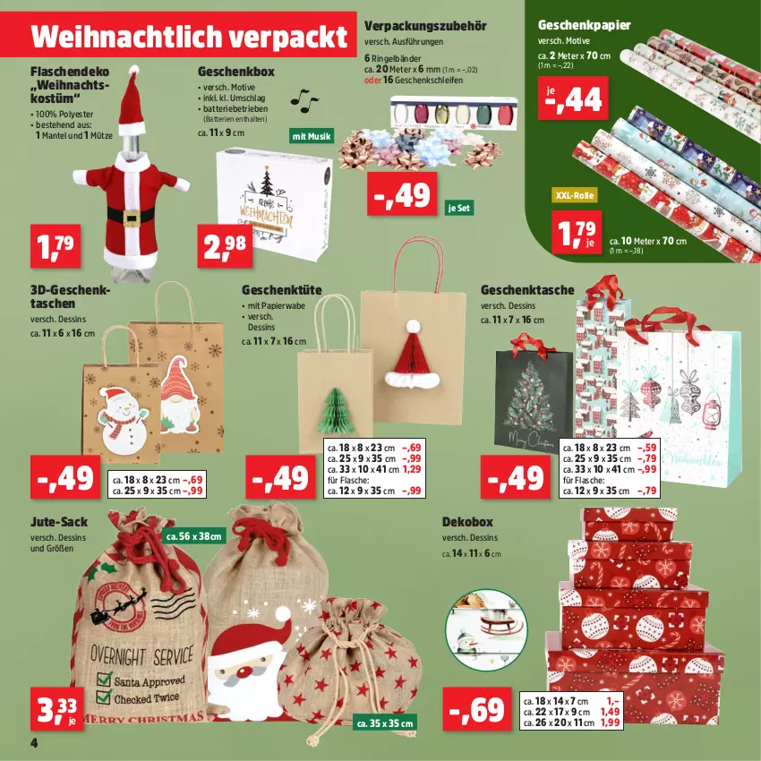 Aktueller Prospekt Thomas Philipps - von 25.11 bis 30.11.2024 - strona 4 - produkty: batterie, batterien, flasche, Geschenkbox, Geschenkpapier, Geschenktasche, Mantel, Mütze, papier, ring, sac, Tasche, taschen, Ti, Tüte