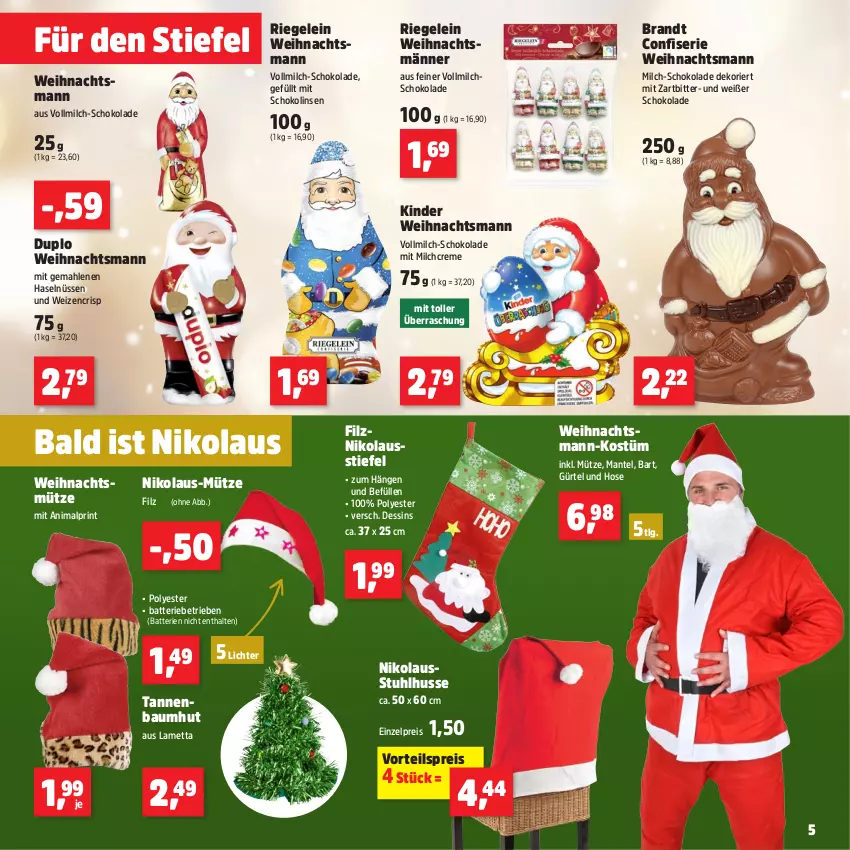 Aktueller Prospekt Thomas Philipps - von 25.11 bis 30.11.2024 - strona 5 - produkty: batterie, batterien, Bau, brandt, creme, duplo, eis, hose, Kinder, Lametta, LG, linsen, Mantel, Mett, milch, Mütze, reis, riegel, schoko, schokolade, Schokolinsen, stuhl, Tannenbaum, Ti, vollmilch, vorteilspreis