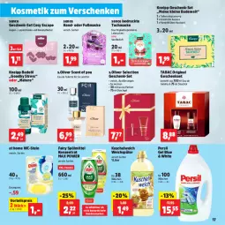 Gazetka promocyjna Thomas Philipps - Gazetka - ważna od 30.11 do 30.11.2024 - strona 17 - produkty: Bad, Blüte, Cap, deo, Deostick, duschgel, Eau de parfum, eau de toilette, eis, fairy, flasche, geschenkset, gin, kneipp, kosmetik, kuchen, Kuschelweich, Lebkuchen, leine, mandel, Maske, natur, olive, parfum, persil, pflaster, reis, s.oliver, spülmittel, Ti, tuc, tuchmaske, vanille, vorteilspreis, weichspüler, Yo