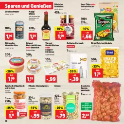 Gazetka promocyjna Thomas Philipps - Gazetka - ważna od 30.11 do 30.11.2024 - strona 18 - produkty: auer, Bau, Bauer, birkel, böklunder, burger, champignon, champignons, chips, Doritos, eier, eis, fleisch, frischei-nudeln, Geflügel, gewürz, konfitüre, lays, linsen, maggi, maggi würze, mikado, nacho, nudel, nudeln, papier, Papiertüte, saft, salz, Speisezwiebeln, suppe, suppen, Ti, Tüte, wurst, würstchen, zwiebel, zwiebeln