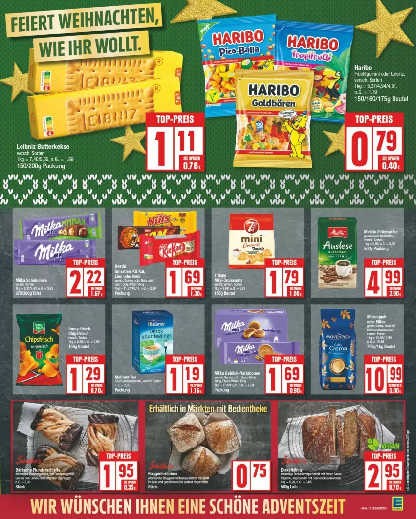 Aktueller Prospekt Edeka - Prospekte - von 25.11 bis 30.11.2024 - strona 11 - produkty: eis, haribo, Lakritz, Meßmer, oder lakritz, reis, tee, Ti, top-preis