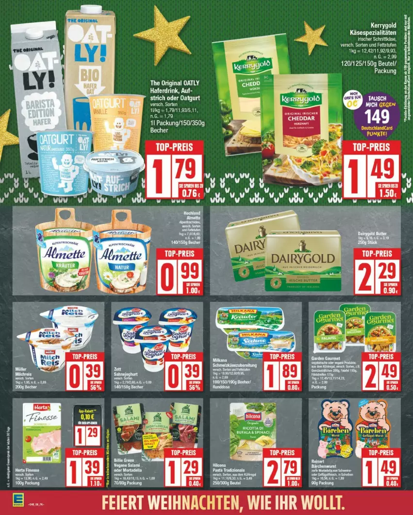 Aktueller Prospekt Edeka - Prospekte - von 25.11 bis 30.11.2024 - strona 8 - produkty: Becher, beutel, drink, eis, gin, hafer, Haferdrink, Käse, reis, Spezi, tee, top-preis