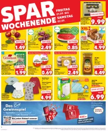 Gazetka promocyjna Kaufland - Prospekt - Gazetka - ważna od 06.09 do 06.09.2023 - strona 4 - produkty: alkohol, angebot, Bau, baumwolle, bohne, bohnen, bohnenkaffee, bresso, dell, eis, ferrero, Ferrero Rocher, fleisch, frischkäse, frischkäsezubereitung, géramont, gewinnspiel, hemd, jacobs, Jacobs Gold, kaffee, Käse, Kinder, löslicher bohnenkaffee, melone, milch, Mode, Nachthemd, natur, Nektar, nektarinen, nuss, pils, pilsener, premium pils, purland, Pyjama, Reinigung, Schal, Schale, schoko, schokolade, schwein, Spezi, Spiele, staubmagnet, steiner, swiffer, tafeltrauben, Ti, trauben, tücher, vollmilch, warsteiner, wasser, wassermelone, weichkäse, wein, wolle, ZTE