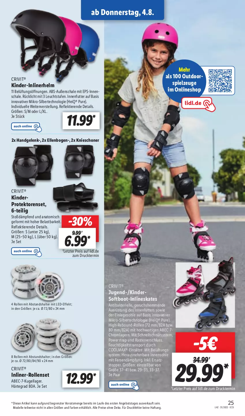 Aktueller Prospekt Lidl - Aktionsprospekt - von 01.08 bis 06.08.2022 - strona 25 - produkty: angebot, crivit, dell, eis, elle, Kinder, Kugel, Mode, reis, Schal, Schale, spielzeug, Sport, Ti, Tiere, topper, ZTE