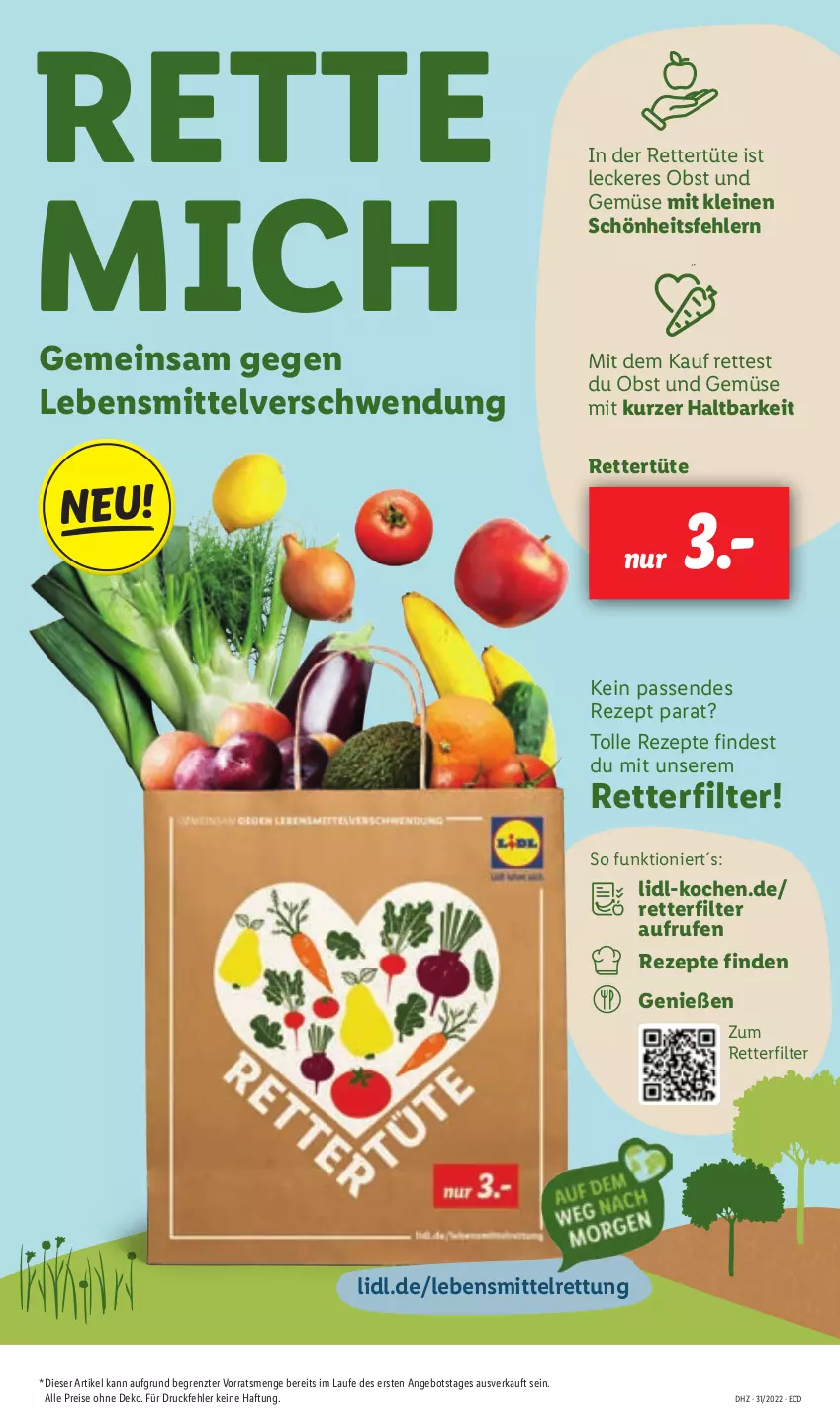 Aktueller Prospekt Lidl - Aktionsprospekt - von 01.08 bis 06.08.2022 - strona 59 - produkty: angebot, eis, lebensmittel, leine, obst, Obst und Gemüse, reis, rezept, rezepte, Ti, Tüte, und gemüse, ZTE