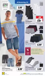 Gazetka promocyjna Lidl - Aktionsprospekt - Gazetka - ważna od 06.08 do 06.08.2022 - strona 24 - produkty: achselhemd, Bau, baumwolle, eis, hemd, hemden, livergy, ndk, reine baumwolle, reis, Schal, Schale, shirt, shorts, sneaker, sneakersocken, socken, T-Shirt, Ti, wolle, ZTE