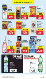 Gazetka promocyjna Lidl - Aktionsprospekt - Gazetka - ważna od 06.08 do 06.08.2022 - strona 43 - produkty: alesto, Alwa, angebot, Ayran, bier, Bona, deo, domestos, dusche, eis, elle, erdnüsse, frucht, Hefe, Milbona, mineralwasser, mm extra, natur, natürliches mineralwasser, Nescafé, nescafé gold, nuss, Paula, paulaner, pom-bär, preisvorteil, Rauch, reis, rel, rwe, sekt, teller, Ti, volvic, wasser, ZTE