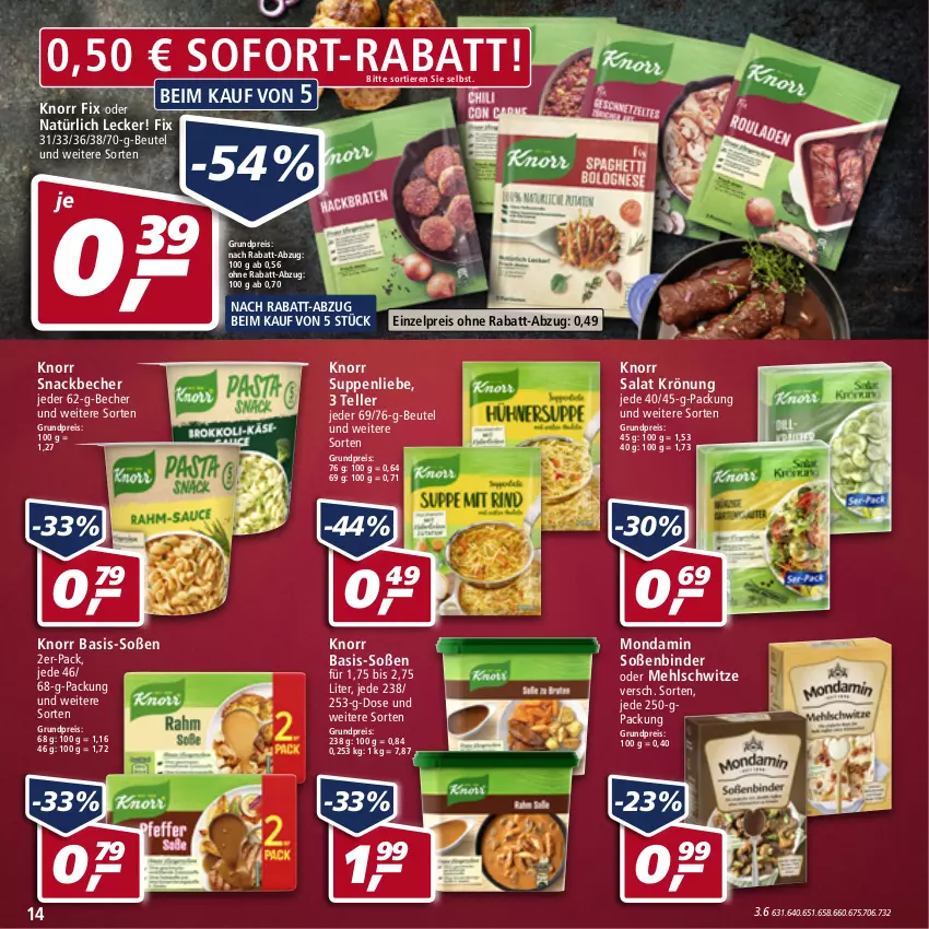 Aktueller Prospekt Real - Real Handzettel - von 24.01 bis 29.01.2022 - strona 14 - produkty: Becher, beutel, eis, elle, knorr, knorr fix, mehl, mondamin, reis, salat, snack, sofort-rabatt, Soße, suppe, suppen, suppenliebe, teller, Ti, Tiere