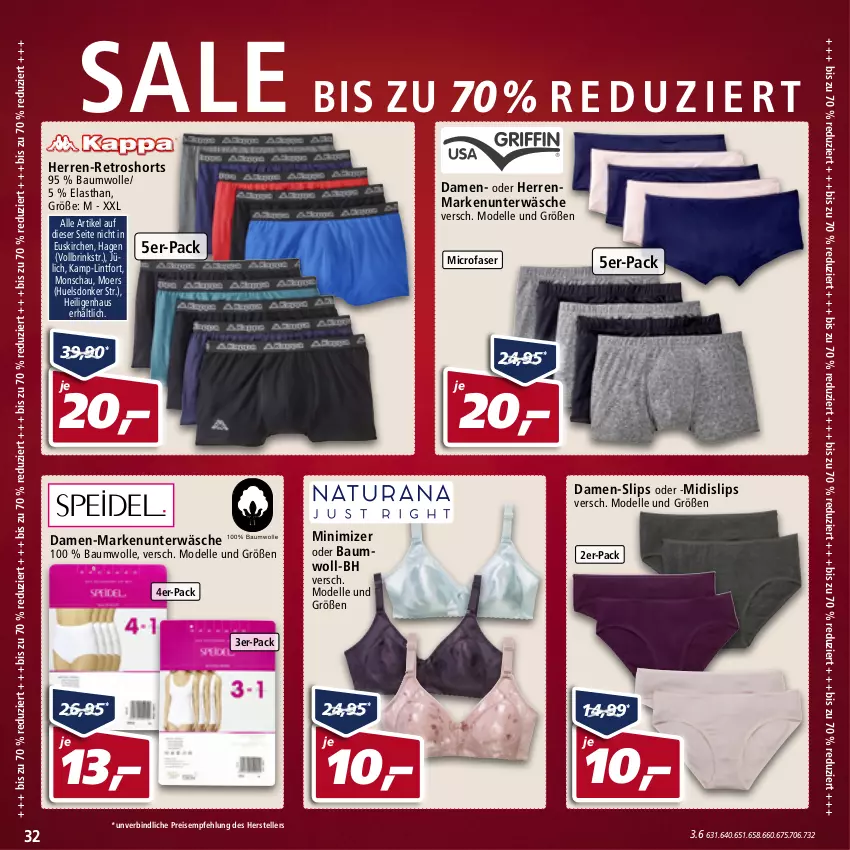 Aktueller Prospekt Real - Real Handzettel - von 24.01 bis 29.01.2022 - strona 32 - produkty: Bau, baumwolle, Damen-Slip, damen-slips, dell, eis, elle, ente, Markenunterwäsche, Mode, reis, retroshorts, shorts, slip, slips, teller, Ti, Unterwäsche, wolle