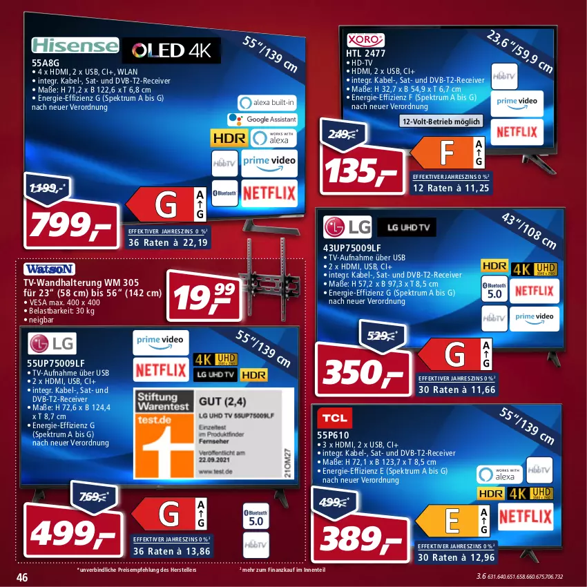 Aktueller Prospekt Real - Real Handzettel - von 24.01 bis 29.01.2022 - strona 46 - produkty: dvb, DVB-T, eis, elle, ente, HDMI, Receiver, reis, rum, Spektrum, teller, Ti, usb, wandhalterung