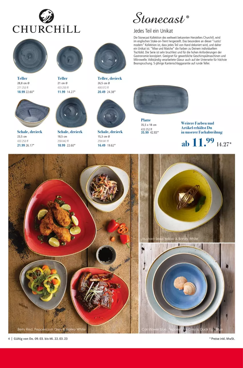 Aktueller Prospekt Selgros - Kochen & Servieren Exklusiv - von 07.03 bis 20.03.2024 - strona 4 - produkty: Abtei, eis, elle, geschirr, latte, mikrowelle, Mode, reis, Schal, Schale, spülmaschinen, teller, Ti, tisch