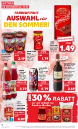 Gazetka promocyjna Kaufland - Gazetka - ważna od 27.07 do 27.07.2022 - strona 12 - produkty: angebot, bamboo, Becher, beere, bier, braten, burgunder, Dr. Oetker, eier, eis, erdbeere, fleisch, fleischsalat, frucht, früchte, fruchtgrütze, fruchtsaft, fruchtsaftgetränk, getränk, getränke, grütze, karlsberg, karlsberg mixery, Käse, kirsch, kirsche, kirschen, konfitüre, lindor, lindt, Mixer, mixery, Popp, punica, qualitätswein, reis, rotkäppchen, rotwein, saft, salat, schoko, schokolade, Schwartau, spätburgunder, Ti, wein, Wild, ZTE