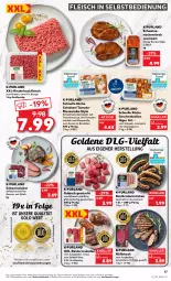 Gazetka promocyjna Kaufland - Gazetka - ważna od 27.07 do 27.07.2022 - strona 17 - produkty: angebot, angebote, backofen, besteck, braten, burger, champignon, champignons, eis, elle, fleisch, fleisch in selbstbedienung, geschirr, geschnetzeltes, gulasch, hackfleisch, hüftsteak, ilag, jungbullen, küche, LG, mac, mozzarella, Nackensteak, natur, nuss, Ofen, pfanne, pfannen, purland, reis, rel, rind, rinder, rinderhackfleisch, Rinderroulade, rinderrouladen, rouladen, Rückensteak, rückensteaks, sauce, schnitten, schnitzel, schwein, schwein und rind, schweine, Schweineleber, schweinenacken, schweinerücken, steak, steaks, teller, Ti, tomate, tomaten, tomatensauce, wein, weine, würfel, würstchen, Zelt