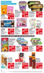 Gazetka promocyjna Kaufland - Gazetka - ważna od 27.07 do 27.07.2022 - strona 20 - produkty: angebot, Becher, bourbon, brezel, chili, cola, creme, doppelrahmstufe, eis, eiscreme, gin, goldsteig, grill, jamón serrano, kabanos, Käse, keks, kräuter, langnese, Lauchzwiebel, lauchzwiebeln, leberwurst, milka, Mochi, mövenpick, mozzarella, obazda, paprika, pfanne, reis, rel, rotkäppchen, sauce, schinken, schnittlauch, schoko, schokolade, schokoladen, serrano, snack, Sorbet, Ti, vanille, viennetta, wurst, wurst in selbstbedienung, zitrone, zitronen, ZTE, zwiebel, zwiebeln