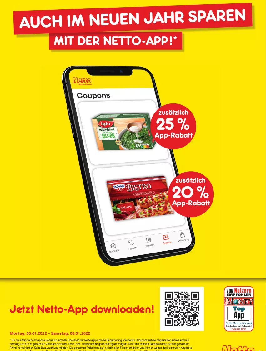 Aktueller Prospekt Netto Marken-Discount - Filial Angebote - von 03.01 bis 08.01.2022 - strona 45 - produkty: angebot, coupon, coupons, discount, eis, Holz, LG, marken-discount, reis, Ti, ZTE