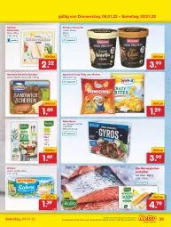 Gazetka promocyjna Netto Marken-Discount - Filial Angebote - Gazetka - ważna od 08.01 do 08.01.2022 - strona 39 - produkty: agrarfrost, angebot, bio, Crazy Frites, ehrmann, eis, filet, gyros, hochland, Holts, Käse, lachs, lachsfilet, milka, milkana, rwe, sandwich, schwein, Ti, wein, zaziki, ZTE