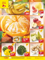 Gazetka promocyjna Netto Marken-Discount - Filial Angebote - Gazetka - ważna od 08.01 do 08.01.2022 - strona 8 - produkty: asti, banane, bananen, Birnen, Blattclementinen, braun, brokkoli, champignon, champignons, champignons braun, clementinen, eis, LG, ndk, obst, paprika, Pomelo, reis, Schal, Schale, Ti, versandkostenfrei