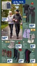 Gazetka promocyjna Aldi Nord - Von Montag - Gazetka - ważna od 16.12 do 16.12.2023 - strona 19 - produkty: dell, gin, hose, Jacke, lamm, Lammfell, Mode, Mütze, obermaterial synthetik, Ria, rum, Schal, Strickjacke, strümpfe, Strumpfhose, Ti, tisch, Unterwäsche, up2fashion, walkx, wasser, wolle, ZTE