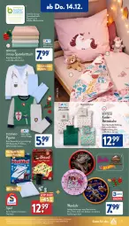 Gazetka promocyjna Aldi Nord - Von Montag - Gazetka - ważna od 16.12 do 16.12.2023 - strona 21 - produkty: aldi, Barbie, batterie, Bau, baumwolle, bett, Betttuch, bettwäsche, dell, eis, Elan, elle, garnitur, Jura, Kinder, Kinderbett, kissen, Kissenbezug, kopfkissen, kopfkissenbezug, Mattel, Mode, pocopiano, Pyjama, reine baumwolle, Ria, rwe, spannbetttuch, Spiele, Ti, tuc, uhr, wanduhr, wolle