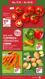 Gazetka promocyjna Aldi Nord - Von Montag - Gazetka - ważna od 16.12 do 16.12.2023 - strona 3 - produkty: aldi, angebot, beutel, bio, eis, kartoffel, kartoffeln, möhren, paprika, reis, rispentomaten, speisekartoffeln, speisemöhren, Ti, tomate, tomaten, trolli, ZTE