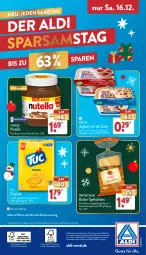 Gazetka promocyjna Aldi Nord - Von Montag - Gazetka - ważna od 16.12 do 16.12.2023 - strona 45 - produkty: aldi, auto, Becher, butter, cracker, creme, elle, ferrero, geback, gin, joghur, joghurt, joghurt mit der ecke, mac, magazin, Müller, nuss, nuss-nugat-creme, nutella, Ofen, papier, telefon, teller, Ti, tuc, ZTE