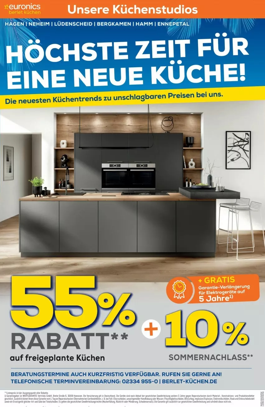 Aktueller Prospekt Euronics - Prospekte - von 26.07 bis 02.08.2023 - strona 6 - produkty: eis, küche, Küchen, reis, telefon, Ti