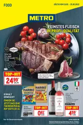 Gazetka promocyjna Metro - Food - Gazetka - ważna od 25.05 do 25.05.2022 - strona 1 - produkty: beef, beere, beeren, beutel, eis, erdbeere, erdbeeren, filet, flasche, fleisch, getränk, getränke, haribo, himbeer, himbeere, himbeeren, Metro, Palette, passo, rind, roastbeef, rosato, steak, steaks, Ti, top-hit