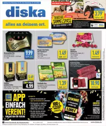 Gazetka promocyjna Diska - Prospekte - Gazetka - ważna od 21.10 do 21.10.2023 - strona 1 - produkty: aktionspreis, angebot, angebote, Becher, beere, beeren, bier, butter, dallmayr, dallmayr prodomo, deka, eis, grünländer, himbeer, himbeere, himbeeren, kaffee, Käse, Kinder, meggle, prodomo, reis, rind, rinder, rouladen, salz, Schleich, Streichzart, tee, Ti, Tiere