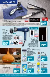 Gazetka promocyjna Aldi Nord - Aldi-Aktuell - Gazetka - ważna od 05.02 do 05.02.2022 - strona 22 - produkty: auto, beleuchtung, bürste, bürsten, Clin, decke, Diffuser, eis, erde, flasche, gin, haarglätter, haartrockner, kraft, latte, led-beleuchtung, Lockenstab, Luftentfeuchter, mit led-beleuchtung, pattex, quigg, reiniger, remington, Ria, Schal, teppich, Ti, timer, tisch, Trockner, wasser, wassertank, wc-reiniger, ZTE