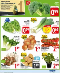 Gazetka promocyjna Edeka - Prospekte - Gazetka - ważna od 21.03 do 21.03.2026 - strona 2 - produkty: basilikum, bio, braun, champignon, champignons, champignons braun, deka, eis, ente, kartoffel, kartoffeln, mini-rispentomaten, rispentomaten, Romanasalat, salat, tomate, tomaten, topf, zwiebel, zwiebeln