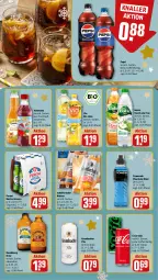 Gazetka promocyjna Rewe - Prospekte - Gazetka - ważna od 16.12 do 16.12.2023 - strona 14 - produkty: alkohol, bio, bio limo, Bundaberg, coca-cola, cola, frucht, fruchtsaft, krombache, krombacher, krombacher pils, limo, pepsi, Peroni, pils, saft, schöfferhofer, tee, Ti, valensina, vio bio limo, volvic