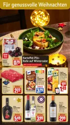 Gazetka promocyjna Rewe - Prospekte - Gazetka - ważna od 16.12 do 16.12.2023 - strona 4 - produkty: amecke, asti, beef, coupon, eis, jungbullen, kartoffel, Käse, kirsch, Kirschlikör, likör, nuss, Raclette Käse, reis, rezept, rezepte, roastbeef, rote bete, säfte, salat, schnittkäse, tempranillo, Ti, tiefpreis, weihnachten