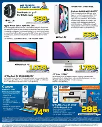 Gazetka promocyjna Euronics - Prospekte - Gazetka - ważna od 07.09 do 07.09.2022 - strona 7 - produkty: angebot, Apple, Apple Pencil, Apple Watch, Apple Watch SE, asti, bio, chips, decke, deo, drucker, eis, elle, epson, fanta, gin, GPS, ipad, ipad air, kamera, Kameras, mac, macbook, macbook air, monati, multifunktionsdrucker, notebook, papier, reis, ring, Spiele, Ti, tisch, usb, WICK