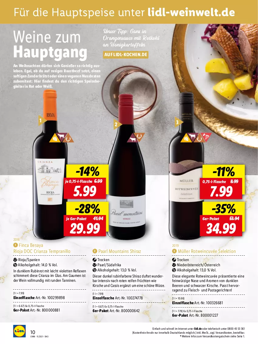 Aktueller Prospekt Lidl - Beste Weine für jeden Anlass - von 29.10 bis 30.11.2021 - strona 10