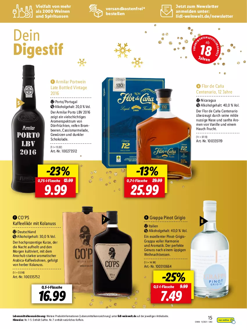 Aktueller Prospekt Lidl - Beste Weine für jeden Anlass - von 29.10 bis 30.11.2021 - strona 15