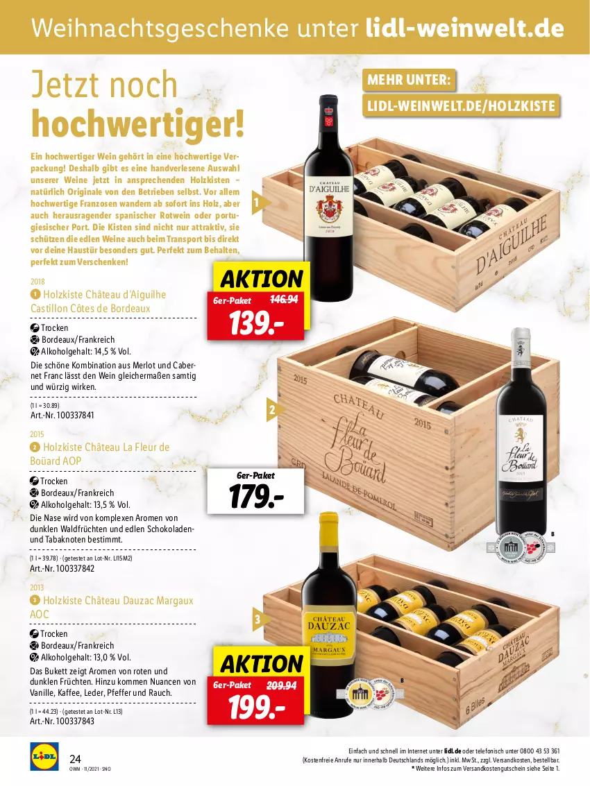 Aktueller Prospekt Lidl - Beste Weine für jeden Anlass - von 29.10 bis 30.11.2021 - strona 24