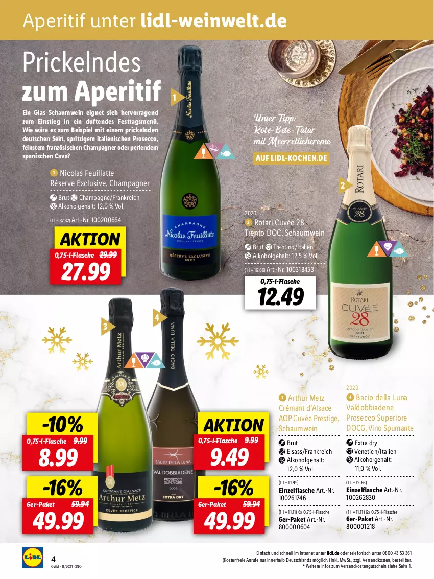 Aktueller Prospekt Lidl - Beste Weine für jeden Anlass - von 29.10 bis 30.11.2021 - strona 4