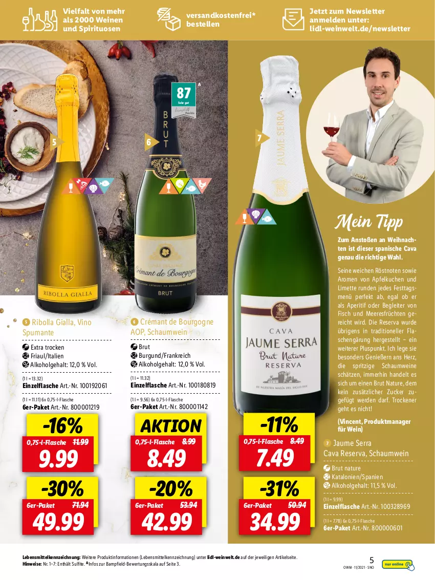 Aktueller Prospekt Lidl - Beste Weine für jeden Anlass - von 29.10 bis 30.11.2021 - strona 5