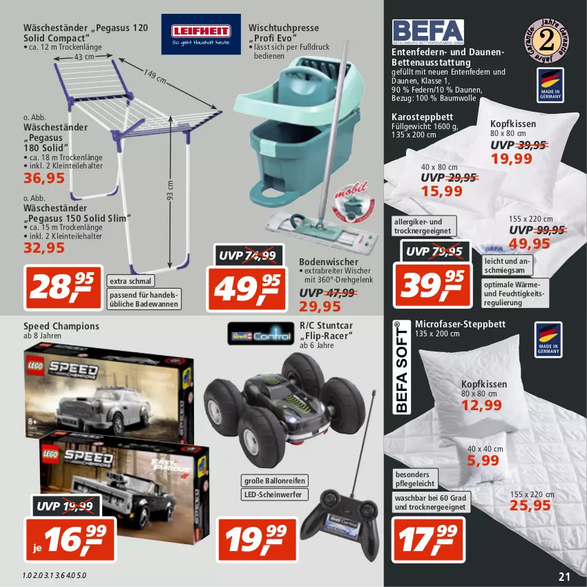 Aktueller Prospekt Real - von 05.09 bis 10.09.2022 - strona 21 - produkty: acer, asus, Bad, Badewanne, ball, Bau, baumwolle, bett, Betten, bodenwischer, Brei, champion, ente, Ergee, HP, kissen, kopfkissen, LG, reifen, spee, steppbett, Ti, Trockner, tuc, Wanne, Wischtuchpresse, wolle