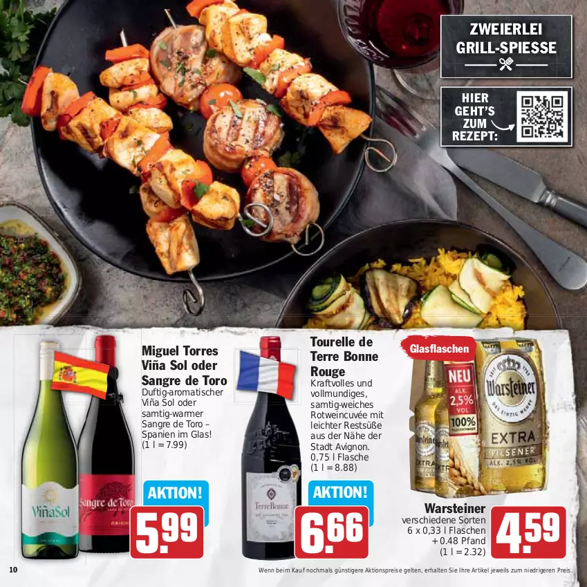 Aktueller Prospekt Hit - Prospekte - von 05.06 bis 24.06.2023 - strona 10 - produkty: aktionspreis, cuvée, eier, eis, elle, flasche, grill, kraft, reis, rel, rezept, rotwein, rouge, steiner, Ti, tisch, warsteiner, wein