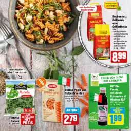 Gazetka promocyjna Hit - Prospekte - Gazetka - ważna od 24.06 do 24.06.2023 - strona 13 - produkty: aceto, aceto balsamico, auer, balsam, balsamico, barilla, beutel, bio, briketts, buch, cola, discount, eis, elle, flasche, florette, früchte, früchten, grill, grillbriketts, Grillkohle, Holz, hülsenfrüchte, lamm, Mode, obst, pasta, reis, rucola, senf, Ti