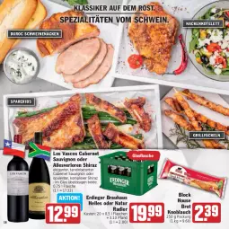 Gazetka promocyjna Hit - Prospekte - Gazetka - ważna od 24.06 do 24.06.2023 - strona 18 - produkty: brot, cabernet, cabernet sauvignon, elle, ente, erdinger, flasche, grill, grillfackeln, knoblauch, kotelett, natur, natur radler, radler, sauvignon, schwein, schweine, schweinenacken, spareribs, Spezi, Ti, wein, weine