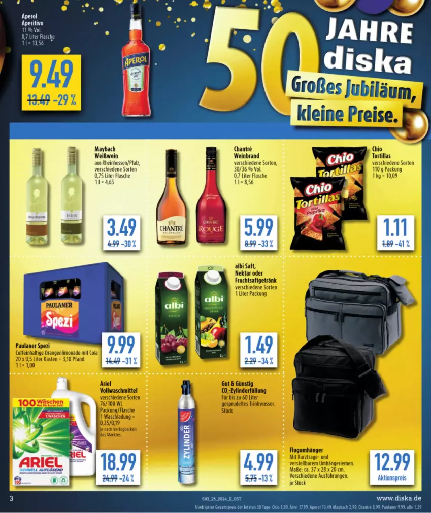 Aktueller Prospekt Diska - von 17.06 bis 22.06.2024 - strona 3 - produkty: flasche, maybach, Ti, wein, Weißwein