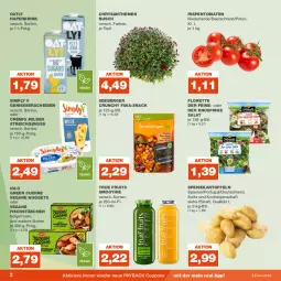 Gazetka promocyjna Real - Gazetka - ważna od 05.08 do 05.08.2023 - strona 2 - produkty: Berger, chrysanthemen, coupon, coupons, drink, eis, fisch, fischstäbchen, florette, hafer, Haferdrink, iglo, kartoffel, kartoffeln, nuggets, nuss, payback, rispentomaten, salat, seeberger, sim, smoothie, snack, speisekartoffeln, Ti, tomate, tomaten, topf, true fruits