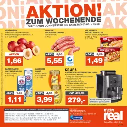 Gazetka promocyjna Real - Gazetka - ważna od 05.08 do 05.08.2023 - strona 36 - produkty: alle artikel ohne dekoration, auto, baguette, bärenmarke, Bistro Baguette, bosch, bratwurst, Cap, cappuccino, cin, dekoration, Dr. Oetker, eis, elle, ente, grobe bratwurst, haltbare milch, honig, kaffee, kaffeevollautomat, krups, langnese, LG, milch, Narzissen, Nektar, nektarinen, Reinigung, rwe, Schal, Schale, schwein, Ti, wasser, wassertank, wein, wurst