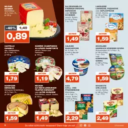 Gazetka promocyjna Real - Gazetka - ważna od 05.08 do 05.08.2023 - strona 6 - produkty: Becher, Bergkäse, burger, champignon, edamer, galbani, gin, gouda, grill, Grillkäse, hochland, Käse, landkäse, landliebe, LG, mascarpone, milch, milram, ndk, pfanne, pfannen, pfannenkäse, pizza, rouge, rougette, salz, SalzburgMilch, sandwich, Schmelzkäse, schnittkäse, schweizer schnittkäse, Ti, Tilsiter, torte, und pfanne, weichkäse