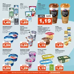 Gazetka promocyjna Real - Gazetka - ważna od 05.08 do 05.08.2023 - strona 7 - produkty: arla, arla skyr, auer, aufstrich, Bau, Bauer, becel, Becher, brot, brotaufstrich, caffè latte, culinesse, emmi, exquisa, fitline, frucht, fruchtjoghurt, Fruchtquark, joghur, joghurt, kirsch, latte, milch, Müller, pudding, quark, rahmjoghurt, rama, Rama Culinesse, schoko, Skyr, Ti, vanille, vita, weihenstephan